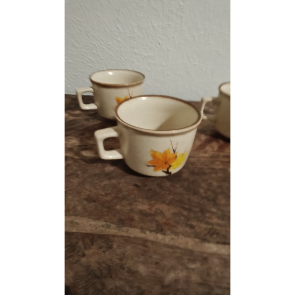 Vintage Mikasa  Set Of 4 Imperial Maple Leaf Mugs Made In‎ Japan - Picture 5 of 9